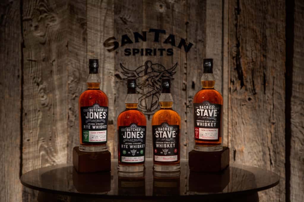 Arizona distillery SanTan Spirits Butcher Jones and Sacred Stave Whiskey, winners of the 2019 New York World Wine & Spirits Competition